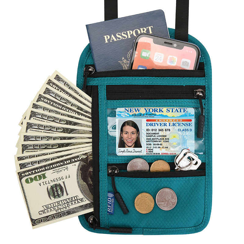 Travel Chest Pocket with RFID Passport Lock