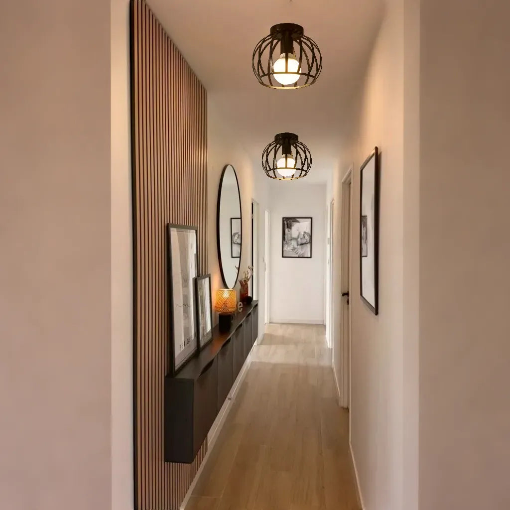 Aurub | Industrial Ceiling Light Black