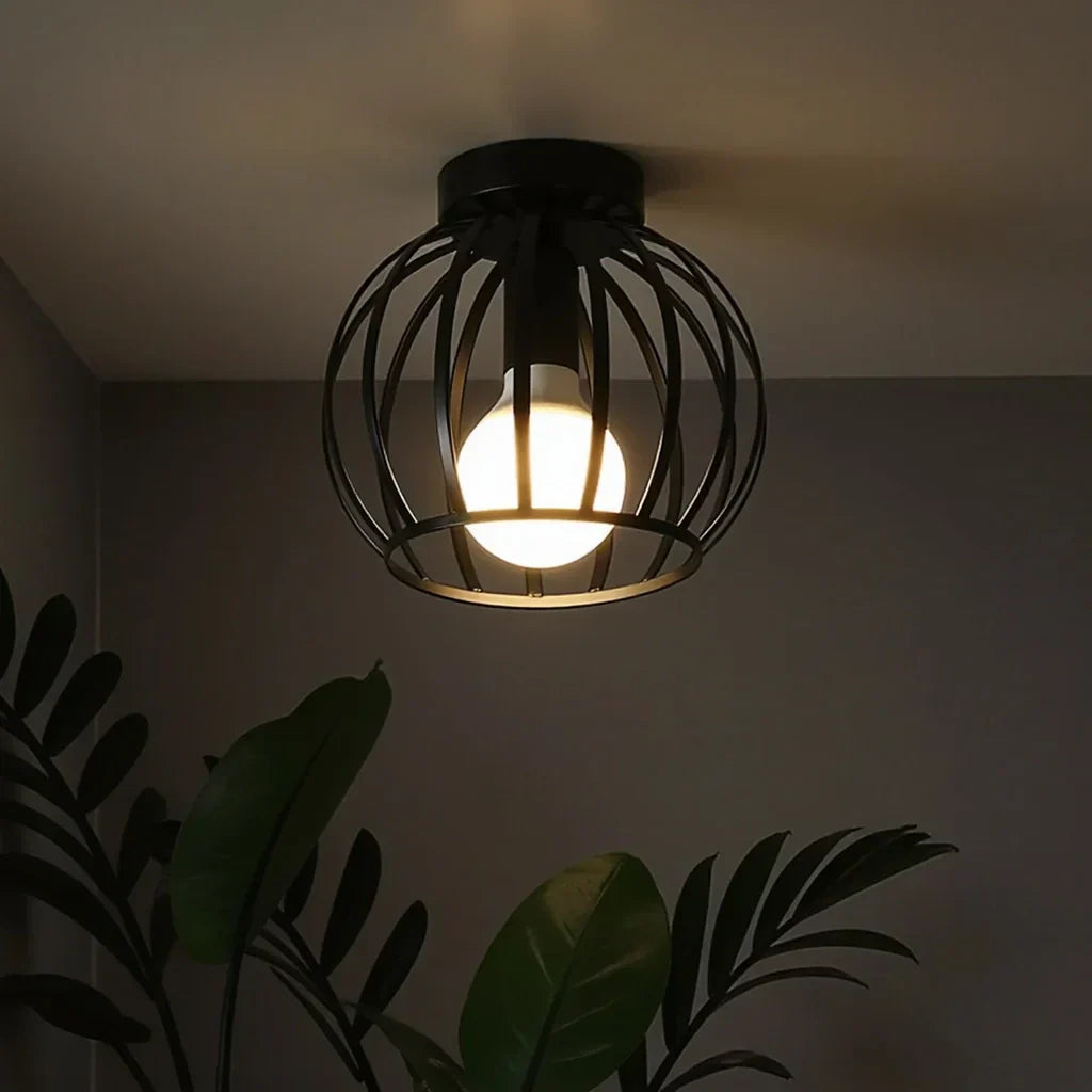 Aurub | Industrial Ceiling Light Black