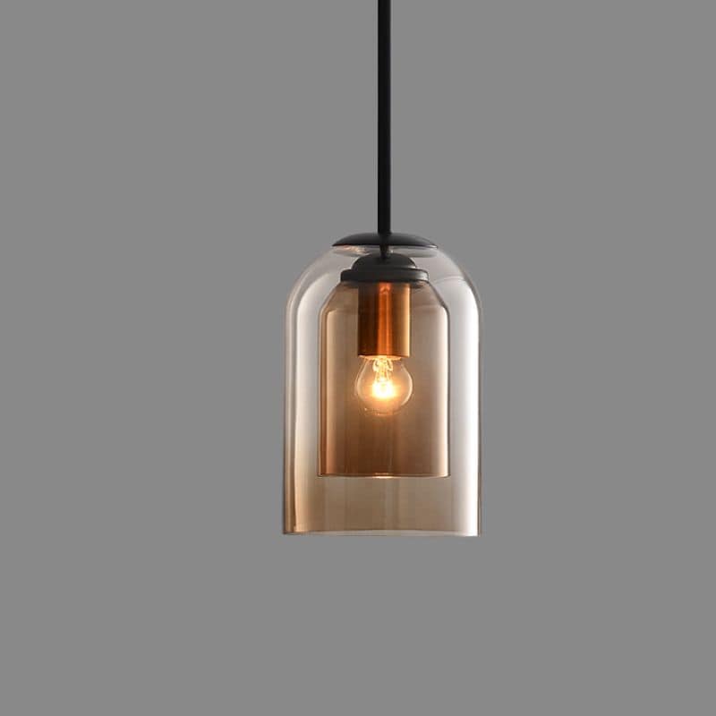 Stylish Double Glass Pendant Light - AuraGlas