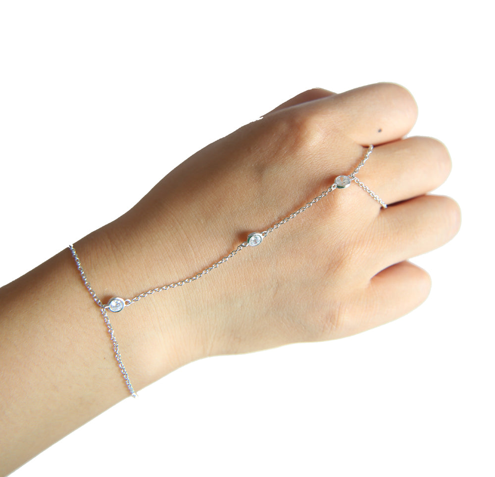 Chain Bracelet | Palm Ring Crystal Bracelets