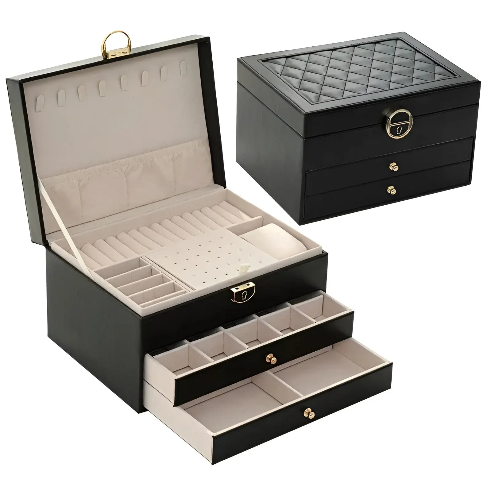 Luxurious Multi-Layered Jewellery Box – EleganceBox