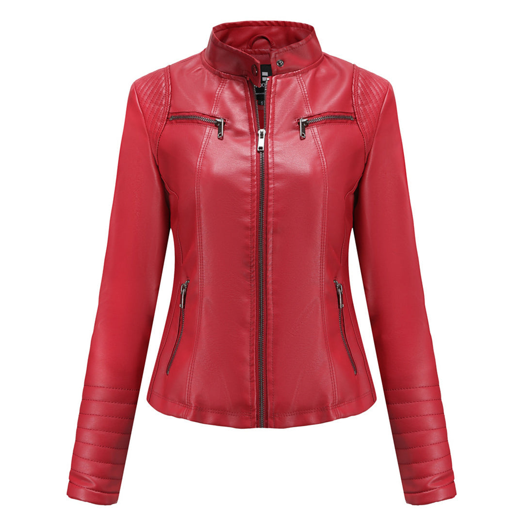 Stylish Leather Women's Jacket – Elin