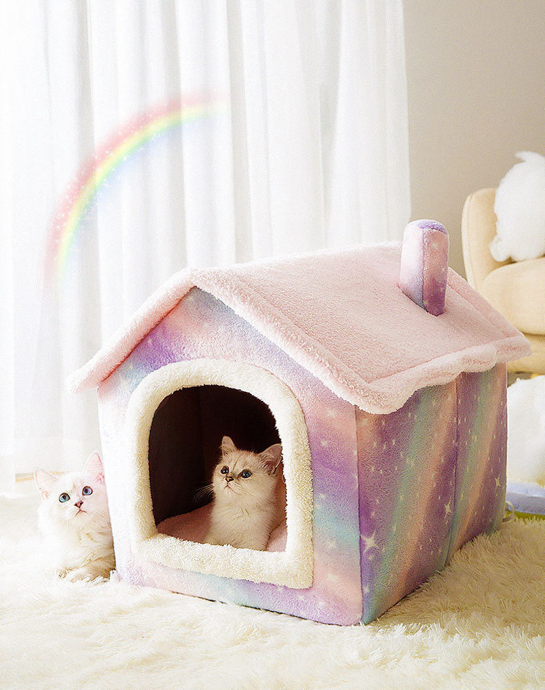 Fluffy Pet House - Comfortable Sleeping Place for Your Pet