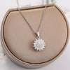 GoldenBloom Adjustable Necklace | Rotating Sunflower Pendant for Timeless Elegance
