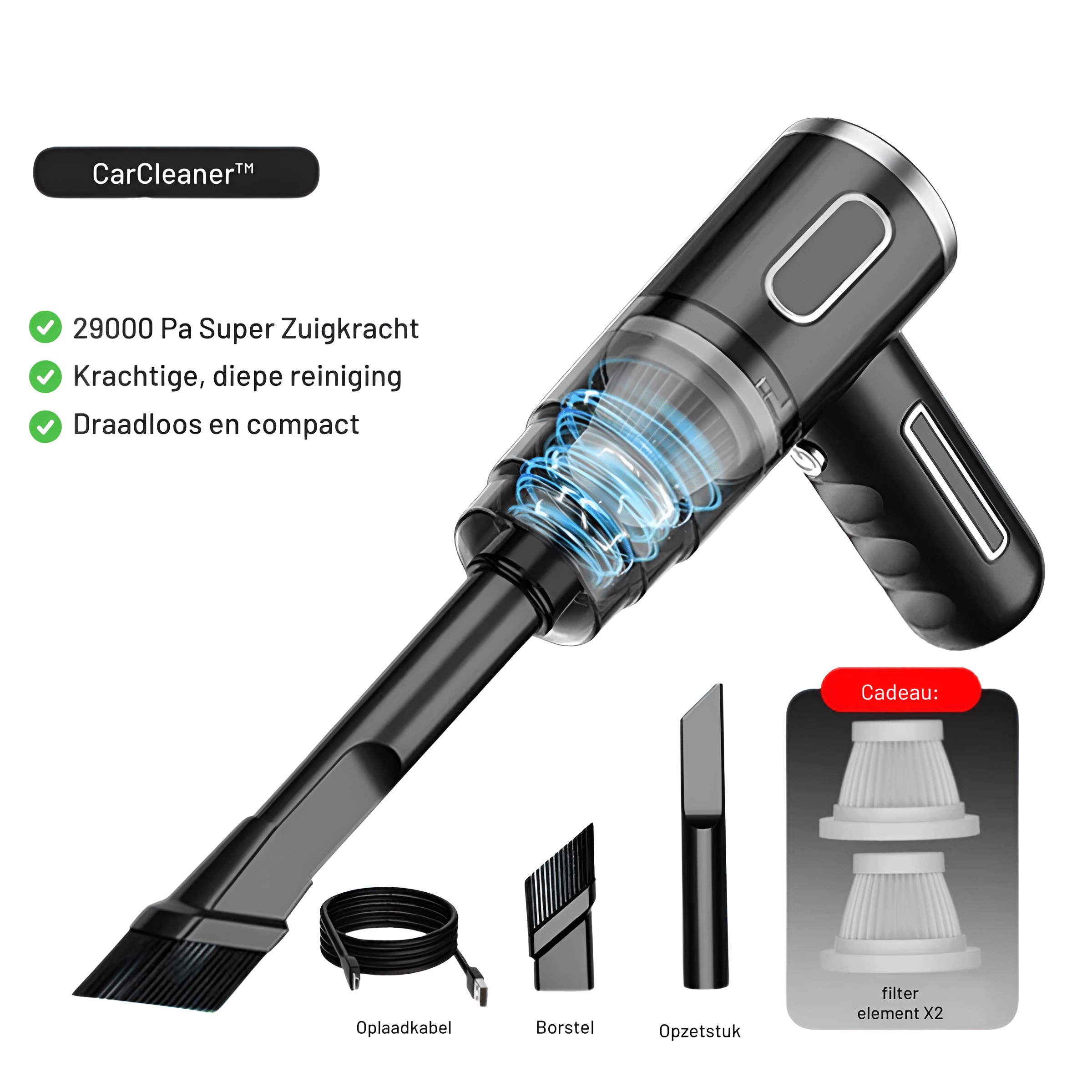 PowerCleaner - Wireless Car Vacuum Cleaner