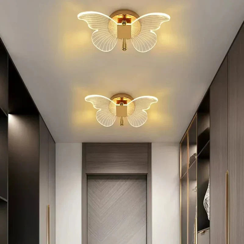 RadiantCharm Butterfly Wall Light | Durable and Energy-Saving LED Lamp