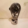 Luxora Rotating Chain Clock | Silent Motorized Decorative Table Clock for Home and Office