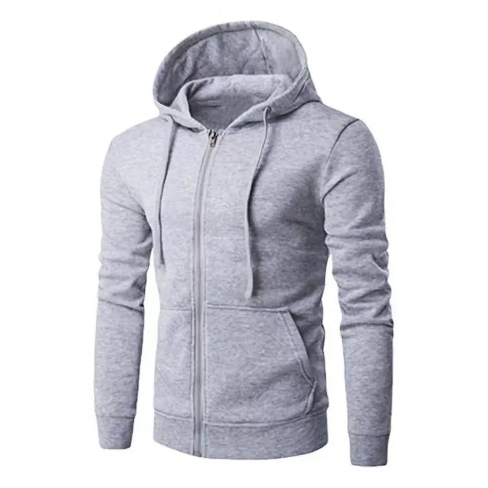 FlexGear Autumn Men's Hoodie Sweatshirt Slim Fit Long Sleeve | Hoodie | Casual Sweatshirt with Zip Closure, Fashion Jacket for Men