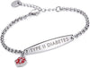 Medical Alert BraNobleCarecelet | Handcrafted Safety Band with Custom Engraving for Diabetes