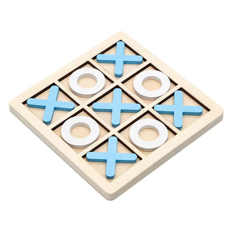 Wooden Tic Tac Toe Game - Fun & Strategy