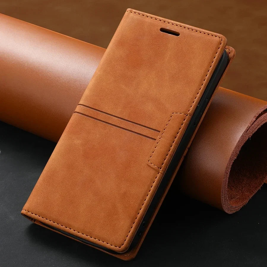 Nordholm Leather Wallet Flip Case – Stylish Protection for Google Pixel
