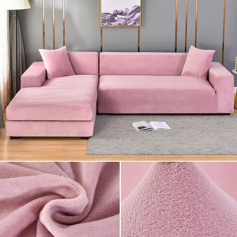 Stretch Velvet Sofa Cover with Luxurious Finish – Sofina