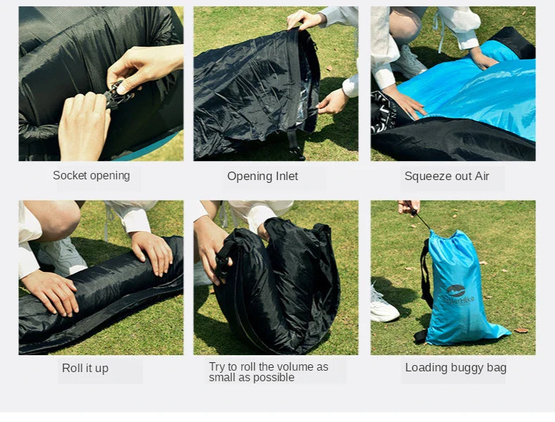 Inflatable Air Sofa for Outdoors - Portable Lounger for Camping and Beach