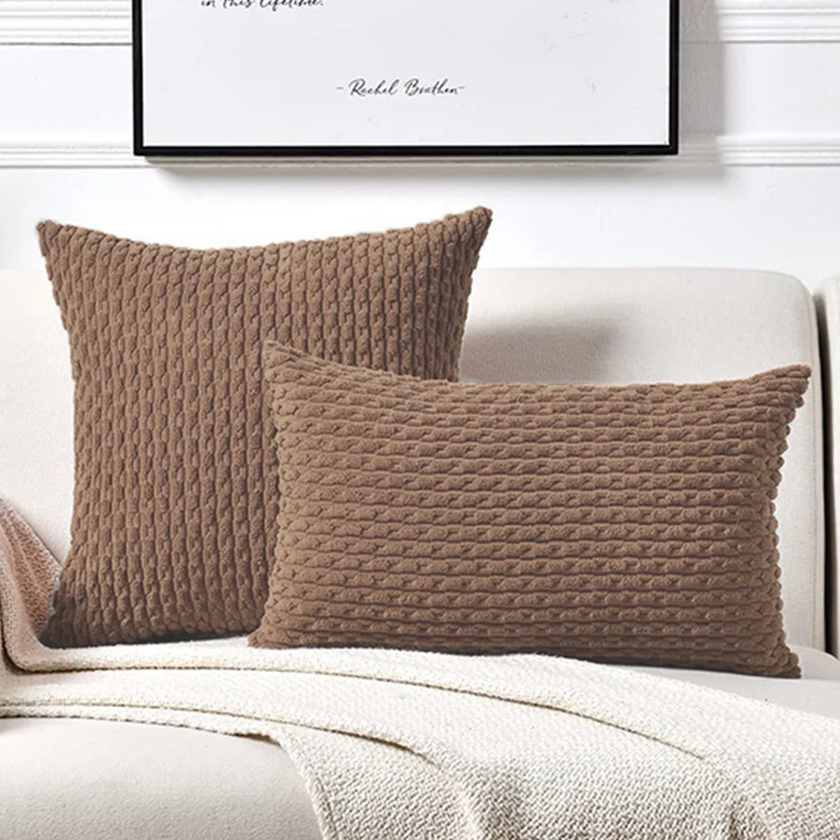 Corduroy Cushion Covers in Boho Style – Velvia