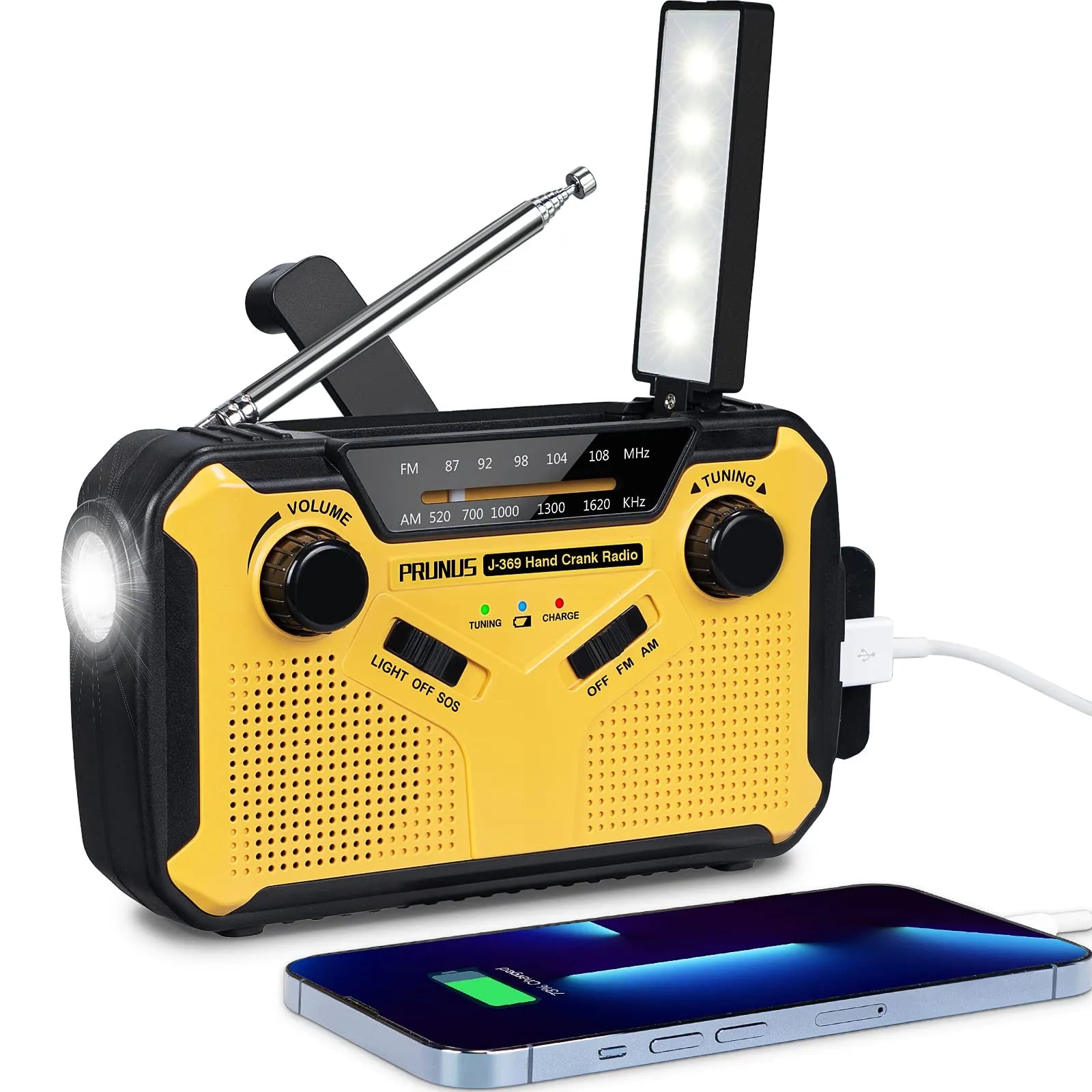 Multifunctional Emergency Radio with Charging Options - SafeSignal