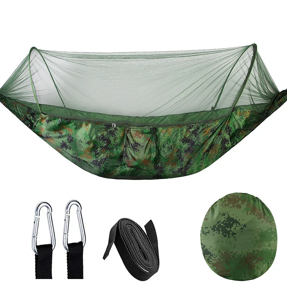 Outdoor Hammock with Mosquito Net – SkyNest