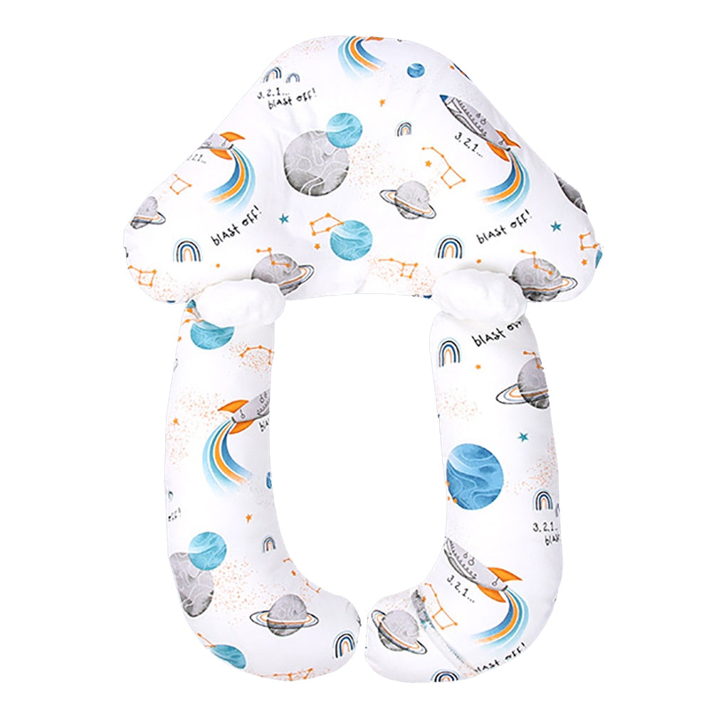 Ergonomic Cotton Baby Pillow for Safe and Comfortable Sleep