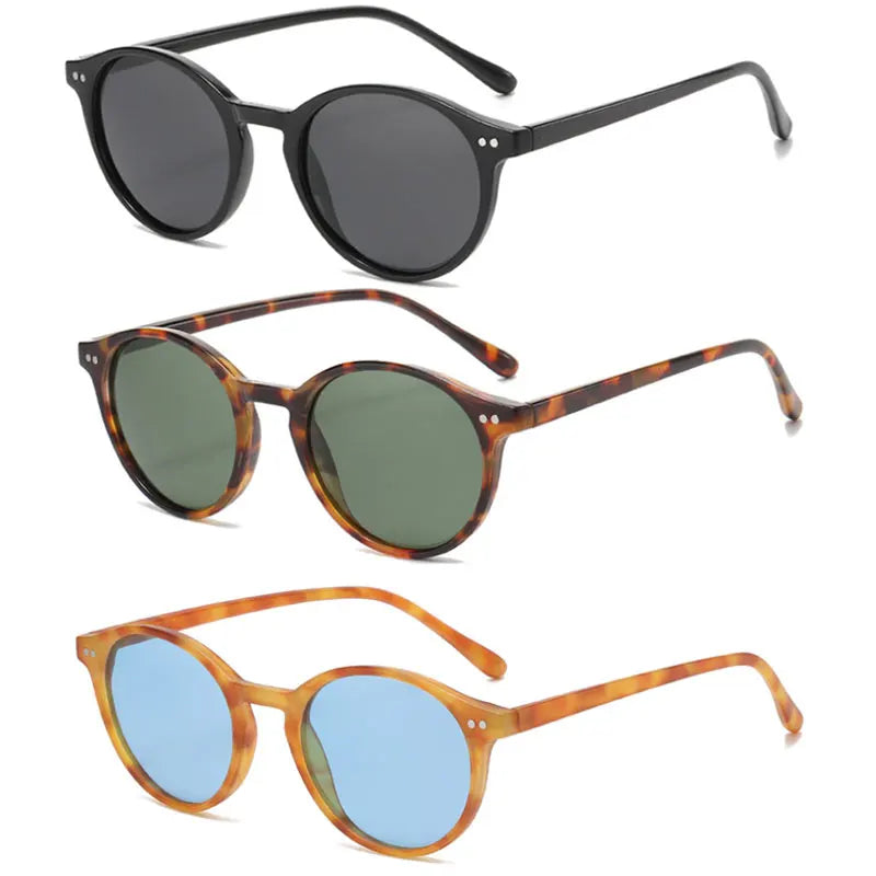Retro Round Polarised Sunglasses - SunnyStyle Summer 2025