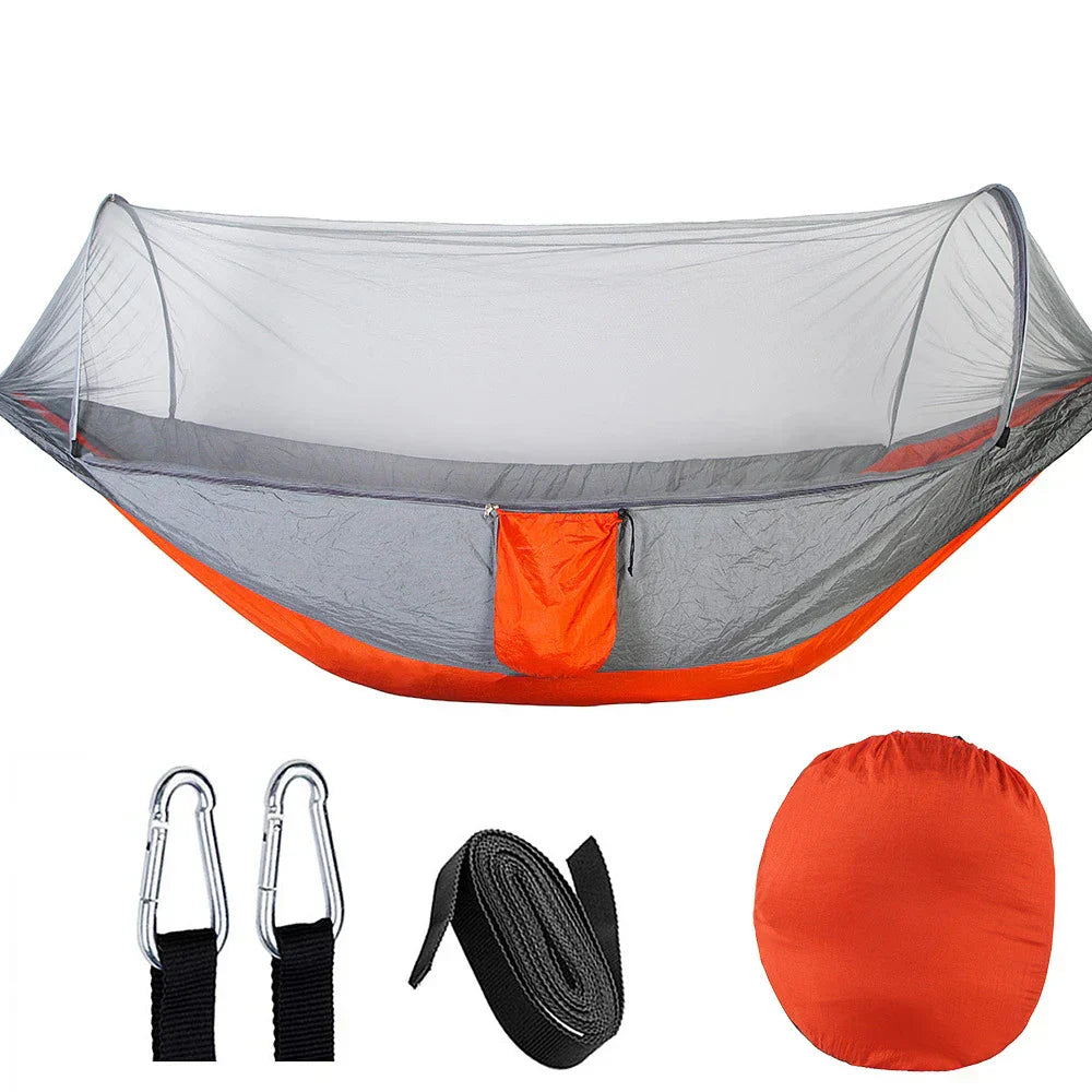 Outdoor Hammock with Mosquito Net – SkyNest