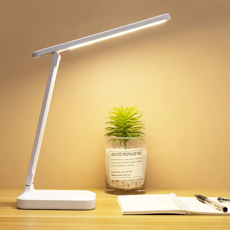 Sandsberg LED Desk Lamp | Rechargeable 6000mAh | Stepless Dimming | Foldable Desk Lamp with Touch Control