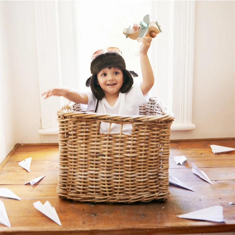 Creative Wooden Airplane Toy – For Hours of Playful Fun
