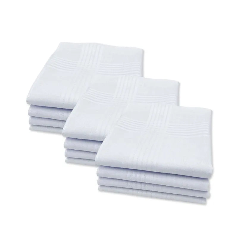 3Pcs Men Women 100% Cotton Handkerchiefs