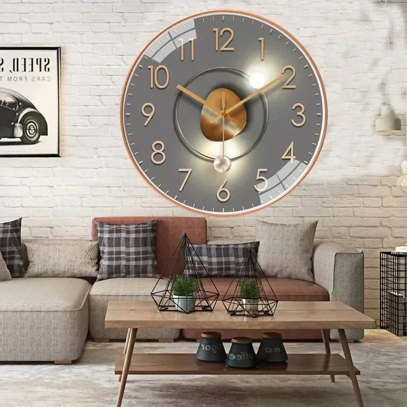 SilentTime Wall Clock - Classic Design with Timeless Charm - Elegant, Silent and Perfect for Any Room