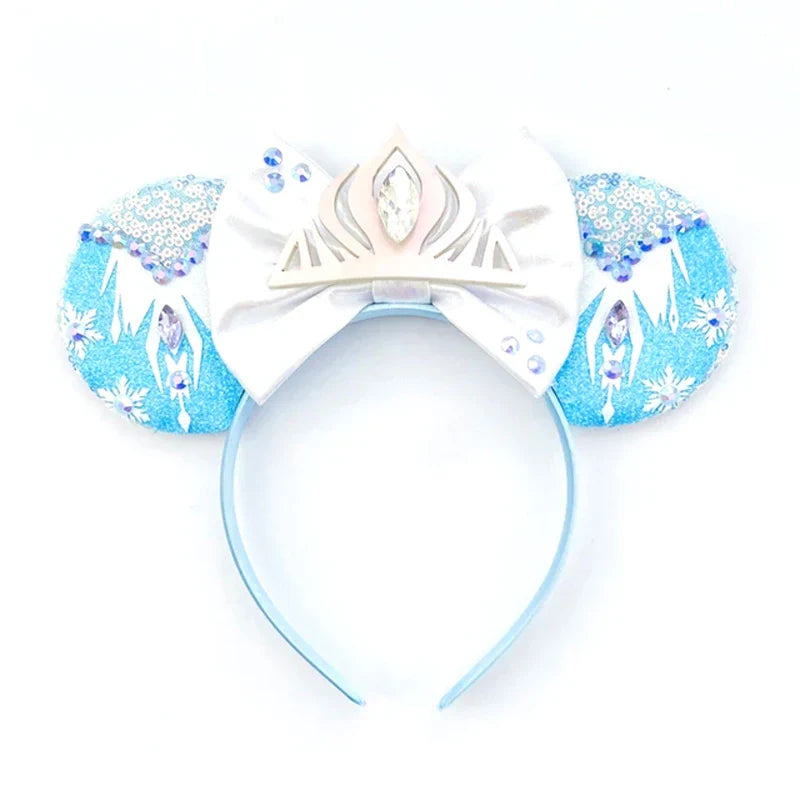 Frozen Hair Accessories – Elsa and Anna Mickey Mouse Ears Headbands for Girls