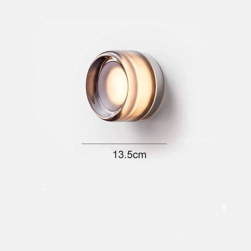 LustreLume Designer wall light | Modern circular lighting for bedrooms and hallways
