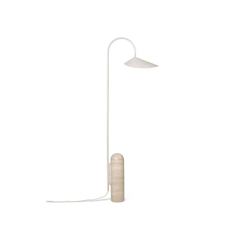 Nordic Arum | Floor Lamp Scandinavian Design | Marble Base | Dimmable LED | Stylish Minimalist Lighting | Easy Assembly