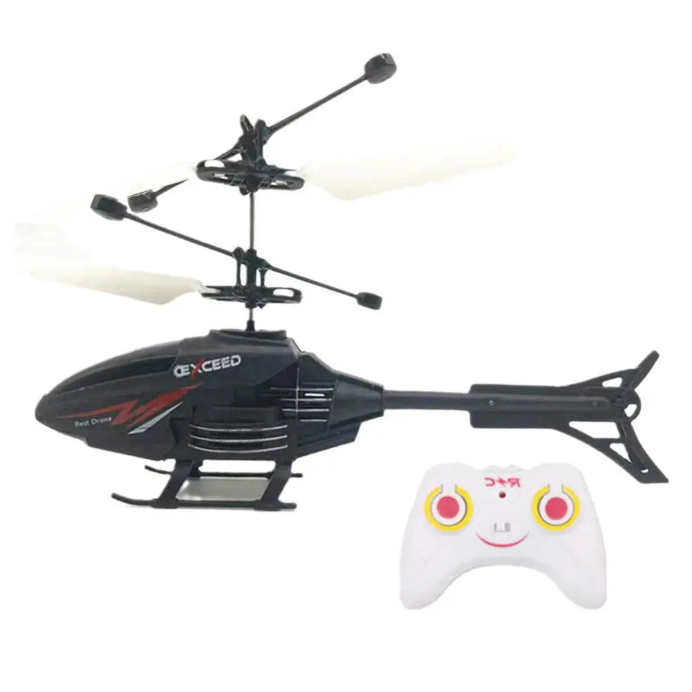 2-Channel RC Helicopter – Controllable Toy for Children with Rechargeable Function