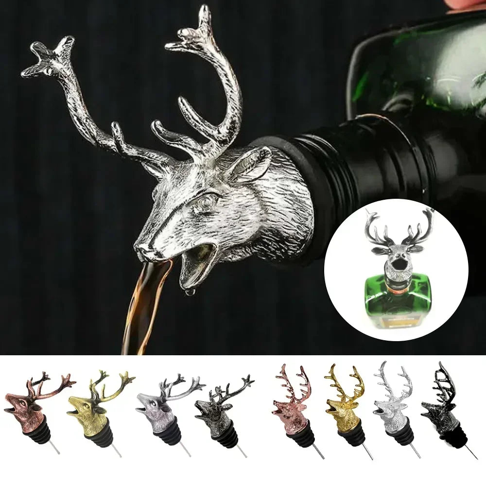 Stag Head Wine Pourer - Elegant and Functional