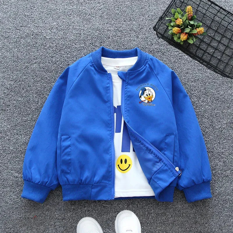 Baby Jacket with Donald Duck Print – Perfect Windbreaker for Spring and Autumn
