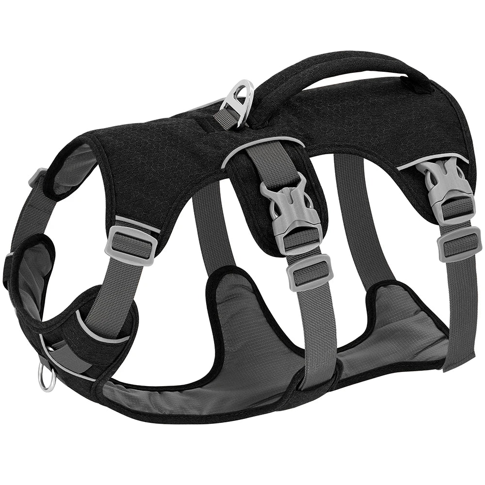 NobleWalk Dog Safety Harness | Adjustable and breathable dog harness with reflective stitching