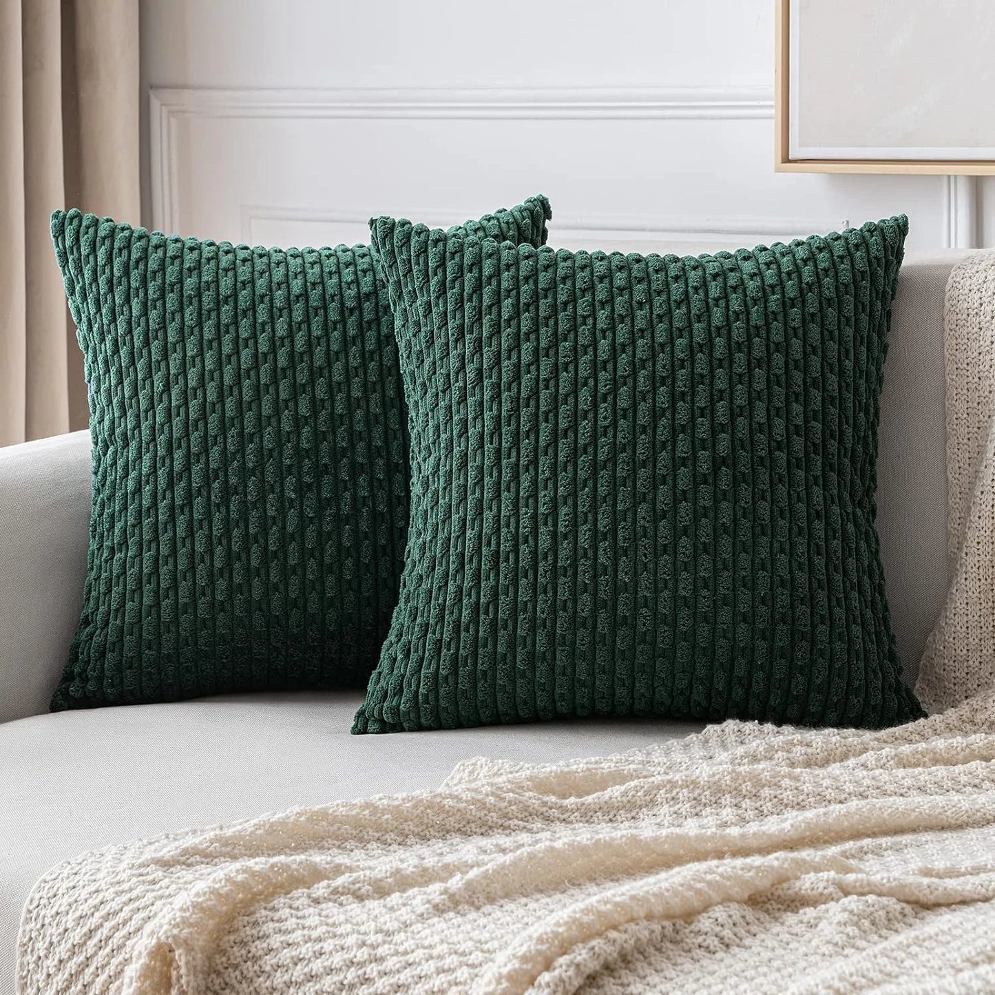 Corduroy Cushion Covers in Boho Style – Velvia