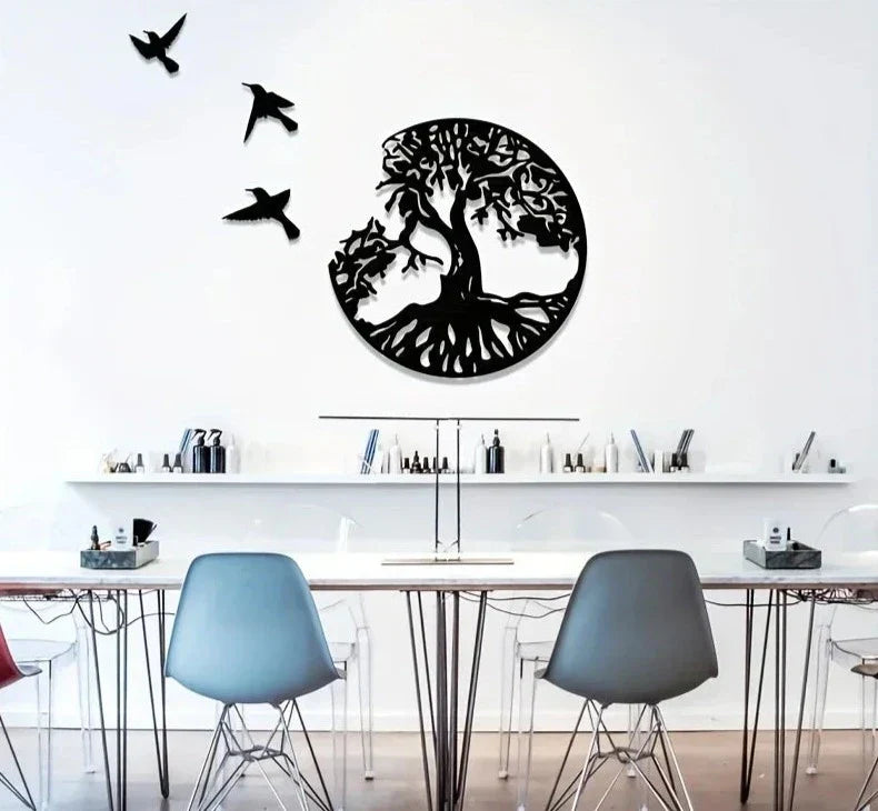 Tree of Life Wall Decoration with Birds – Natural Balance and Freedom