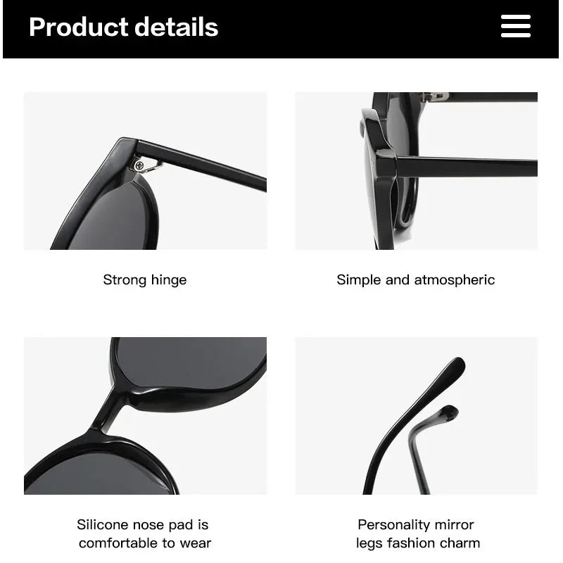 Retro Round Polarised Sunglasses - SunnyStyle Summer 2025