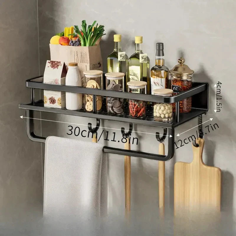 Modern Black Kitchen Shelf – MetroRack