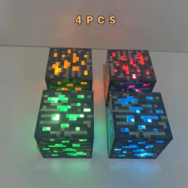 Playful LED Block Lamps - Creative Lighting for Gamers