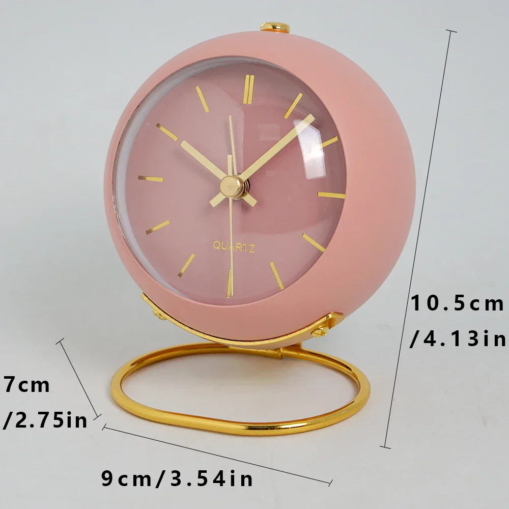 Minimalist Alarm Clock – Silent Desk Clock with Luminous Hands | Scandinavian Design