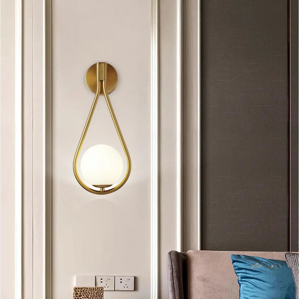 LumiSphere G9 LED Wall Lamp | Modern frosted glass wall sconce for bedrooms, balconies, and hallways