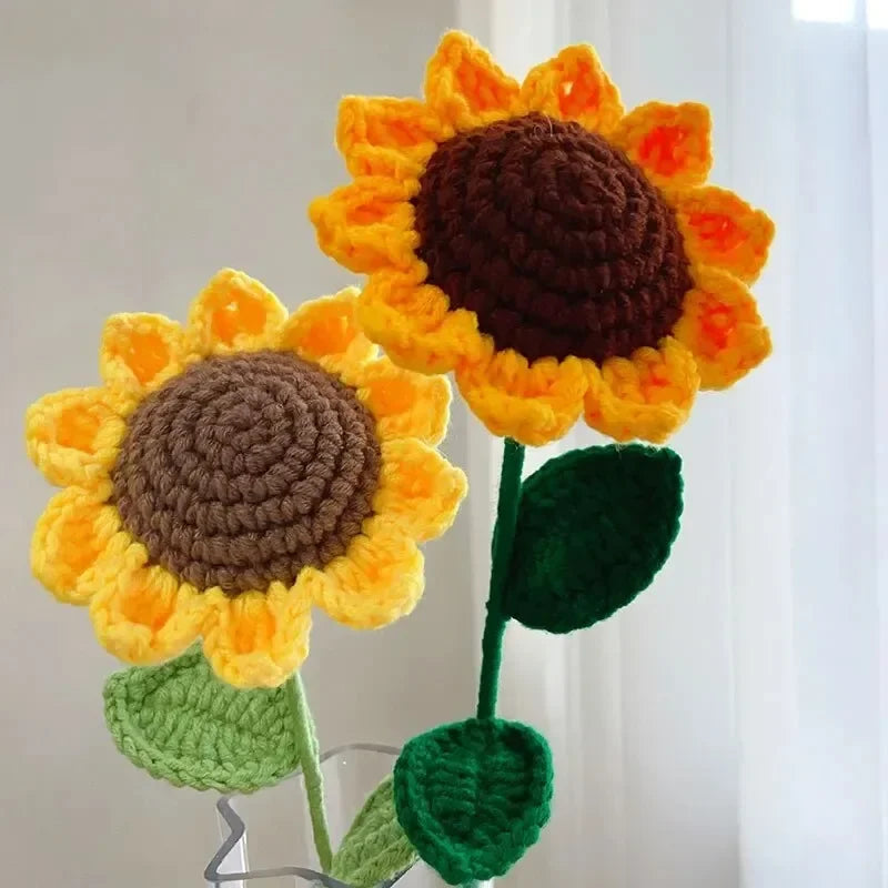 Hand-Crocheted Sunflower Bouquet – A Creative Mother's Day Gift