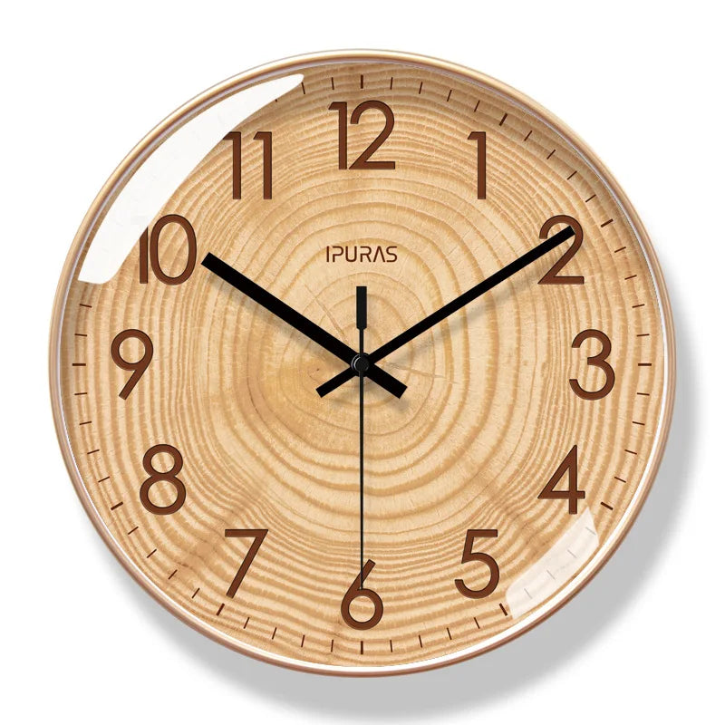 TimeWisp Wooden Wall Clock – Silent and Stylish Timekeeper