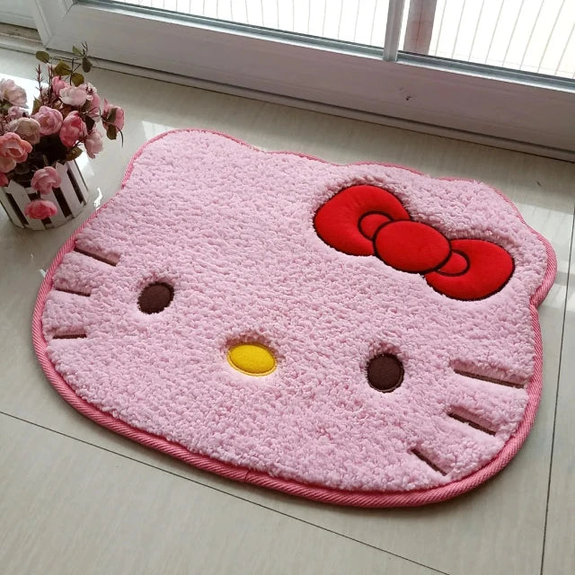 SoftKit Hello Kitty Floor Mat | Luxurious Anti-Slip Rug for Home and Car