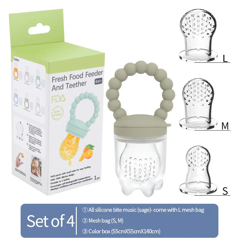 Fruit Teether for Babies – Safe Chewing & Learning to Eat Independently (Buy 1 Get 1 FREE Promotion)