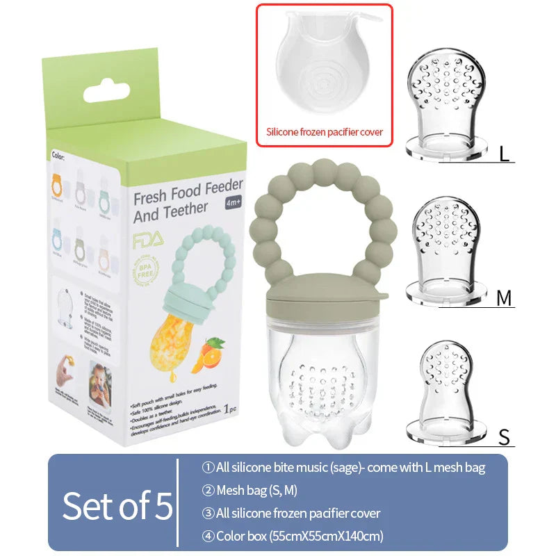 Fruit Teether for Babies – Safe Chewing & Learning to Eat Independently (Buy 1 Get 1 FREE Promotion)