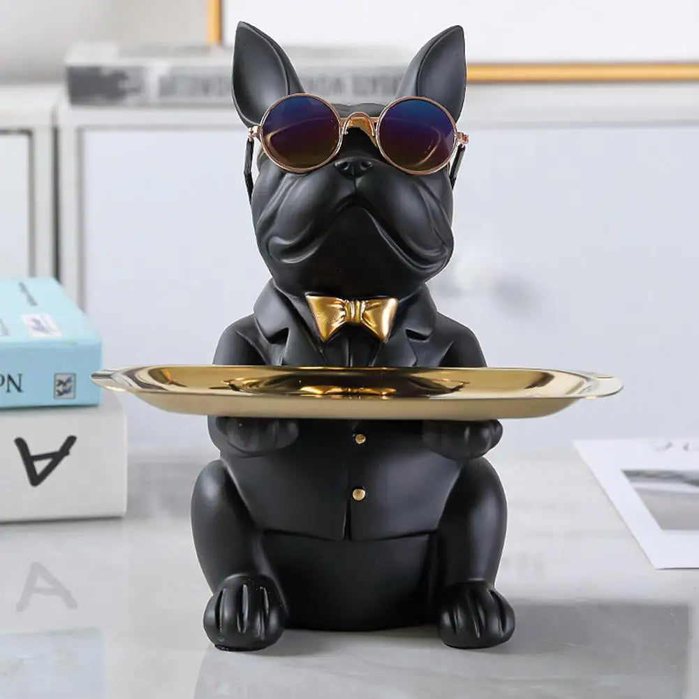 Chic Dog Figurine - Playful & Stylish Decor