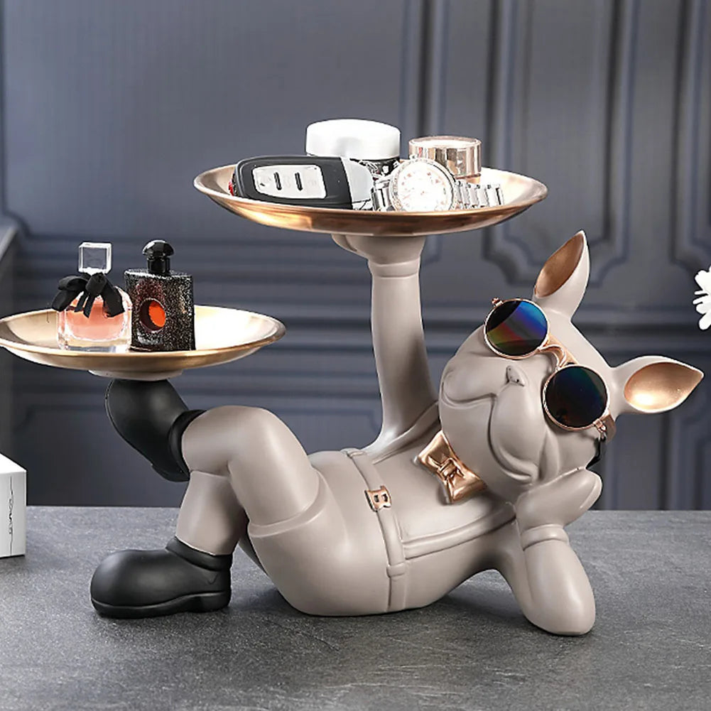 Chic Dog Figurine - Playful & Stylish Decor