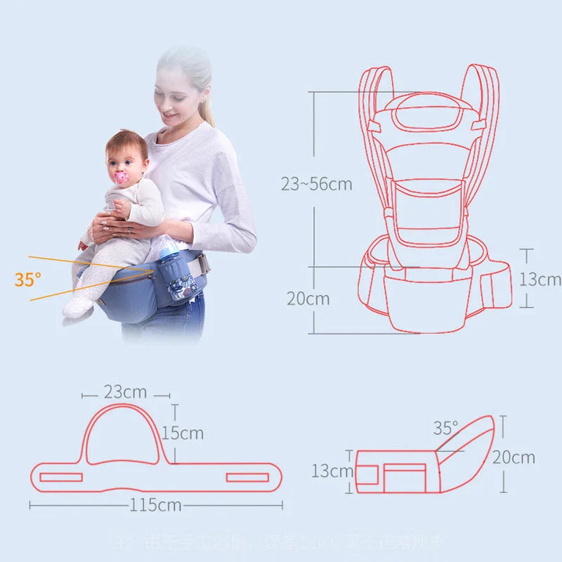 Ergonomic Baby Carrier – Comfortable Hip Carrier for Parents and Babies